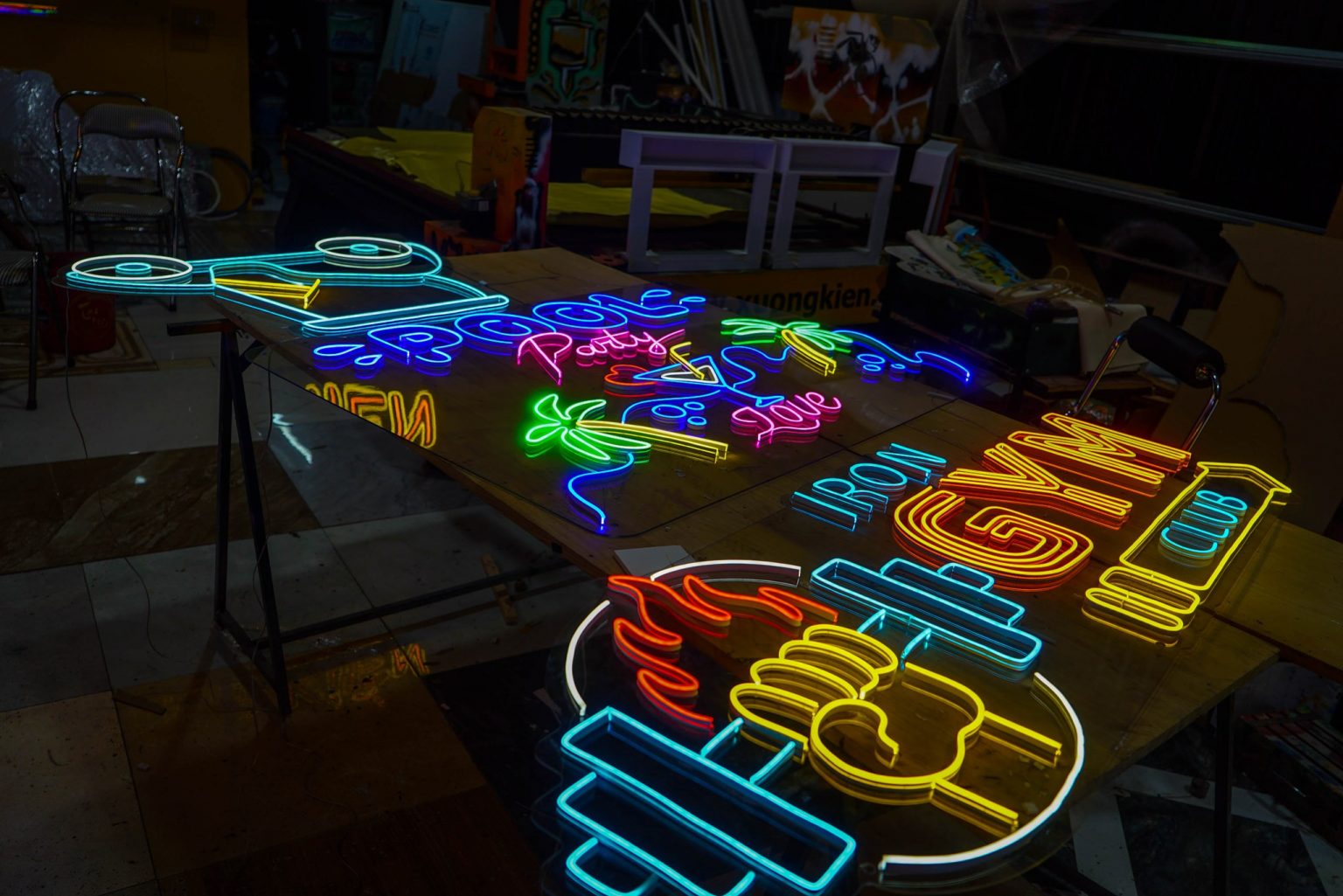 BẢNG HIỆU ĐÈN LED NEON SIGN ĐẸP - RẺ Quảng Cáo Gold Time QUẢNG CÁO GOLD ...