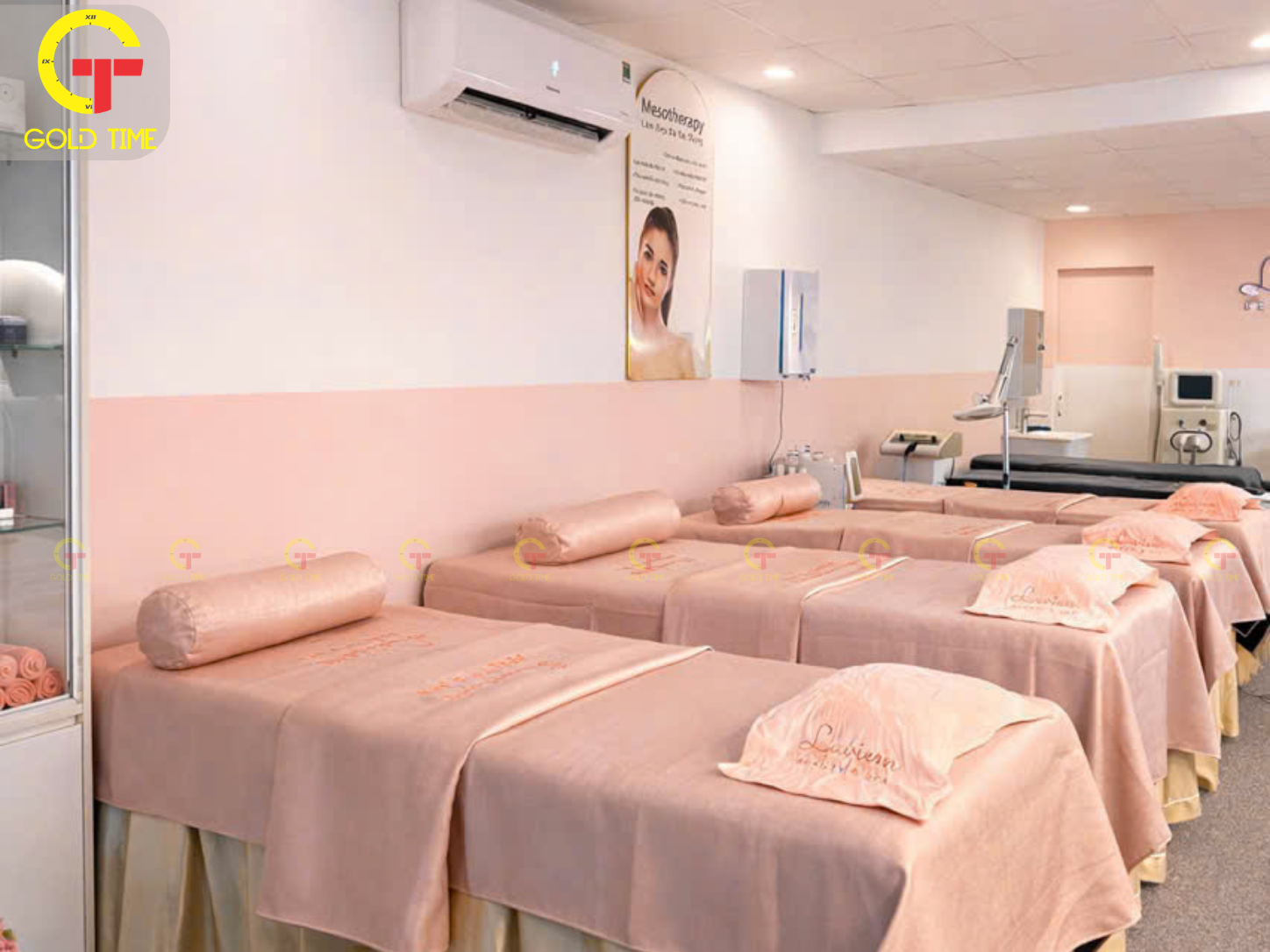 Thi công khu vực giường spa chuyên nghiệp và tối ưu công năng